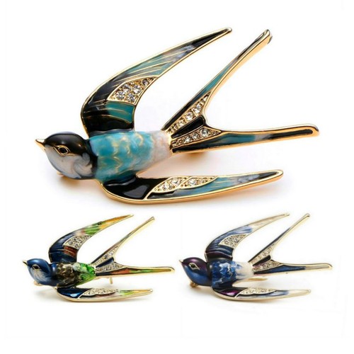 Cute swallow pin gold - pin,