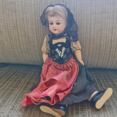 Antique french porcelain doll - antique,