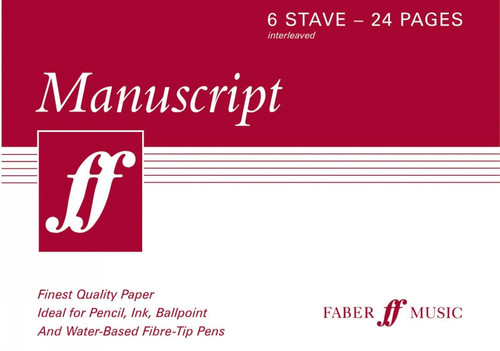 Manuscript book 6 stave - a5,