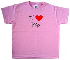 I Love Heart Pop Pink Kids