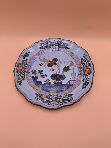 Vintage majolica garofano - majolica, blue