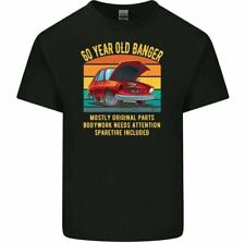 60th Birthday T-Shirt 1965 Mens Funny OLD BANGER Car 60 Year Old Gift Tee Top