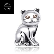 Sterling Silver 925 Charm Cat