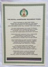 Royal Hampshire Regiment Poem