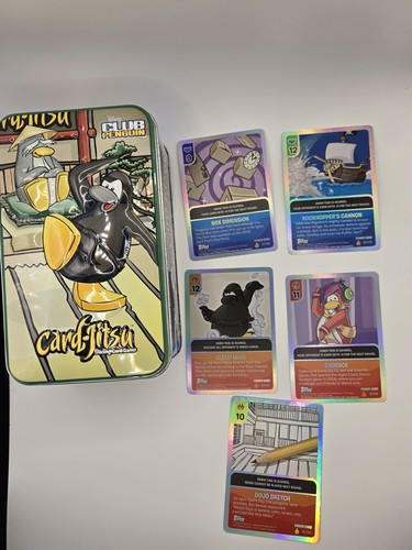 Club penguin card - card-jitsu, tin