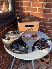 Leatt Enduro 2.0 MTB Full Face Helmet, Junior XS, 50-54cm, Removable Chin Guard