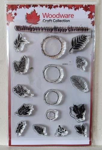 Woodware stamp set - stamp, bubble