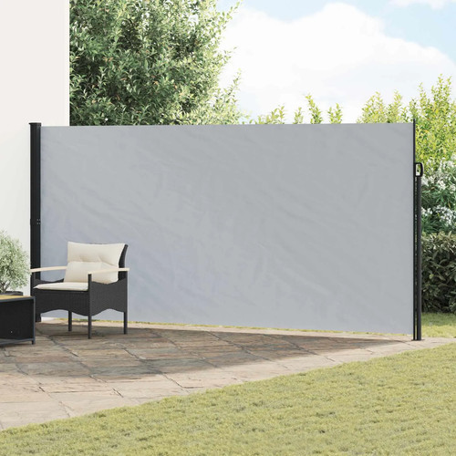 Retractable side awning grey - retractable,