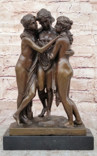 The three graces bronze statue - the,