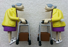 SPARES OR REPAIR - NOVELTY WIND UP MECHANICAL RACING GRANNIES
