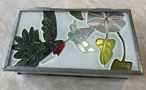 Vintage style painted glass - vintage,