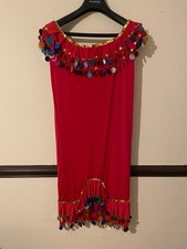 Multi Coloured Sequin, Red