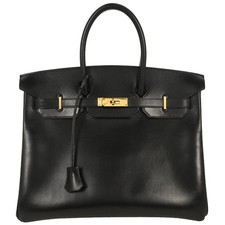 Hermes Black Box Calf Birkin