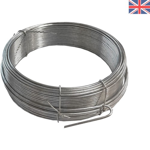 20m galvanised garden wire - galvanised,