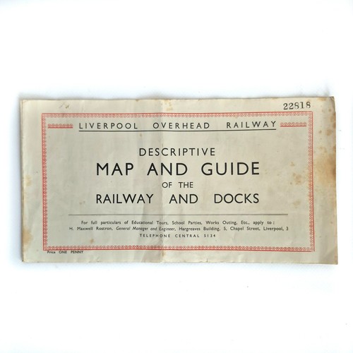 Liverpool overhead railway map - railway,