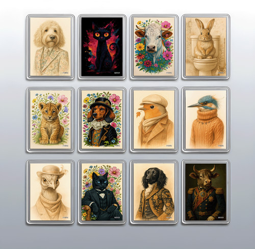 Animal portrait magnet - magnet, –