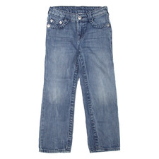 TRUE RELIGION Boys Jeans Blue Regular Straight Stone Wash W22 L19
