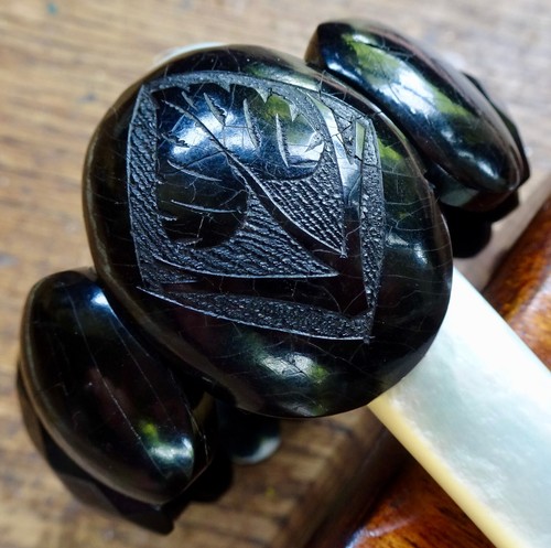 Antique victorian whitby jet - whitby,
