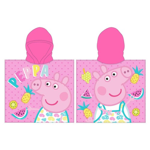 Peppa pig microfibre poncho - microfibre,