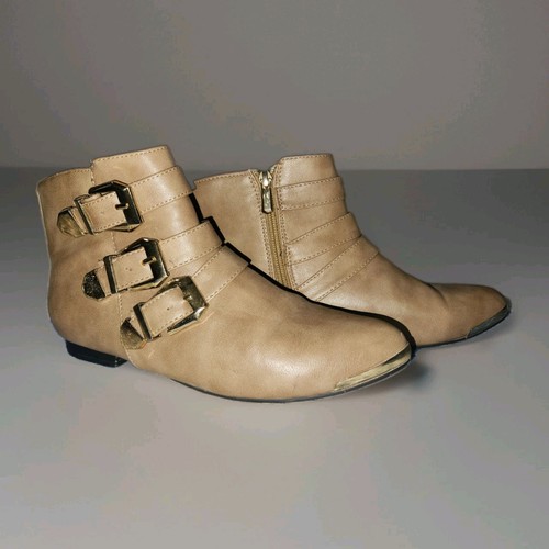 Ladies tan gold - , ankle