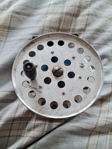 Vintage fly fishing reel with - fishing,
