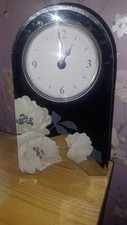 NEXT Classic Mantle Clock Mirror/Silver Finish