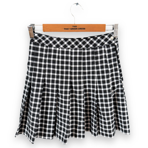 Ladies pleated skirt black - ladies,