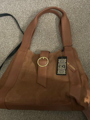 Biba tan brown leather - brown, suede