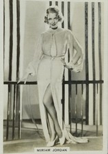 Miriam Jordan - B.A.T. Cigarette Card-Modern Beauties 1939