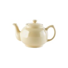 Stoneware Teapot Cream Finish