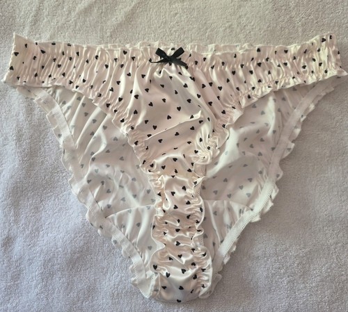 Satin ruffle frilly - satin, knickers