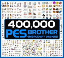 PES Brother Embroidery Designs Files on USB - Over 400,000