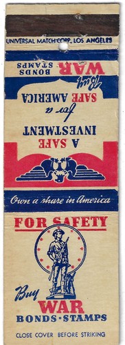 Vintage matchbook cover for - matchbook,