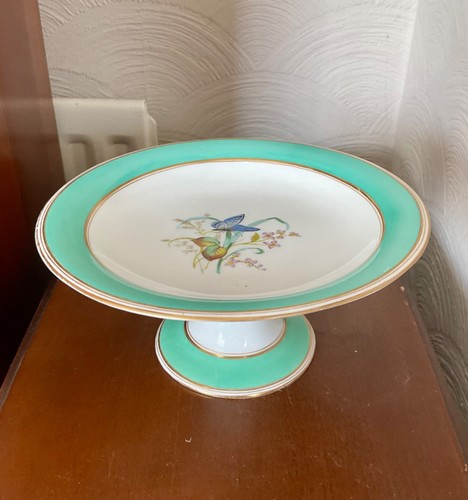 Antique footed cake stand - antique,