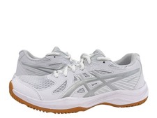 Asics Upcourt VI Indoor Court Shoes, Womens Trainers UK Size 5.5, White, New
