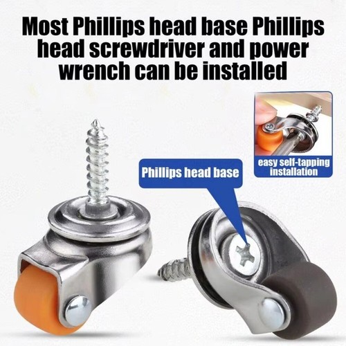 4pcs low profile mini caster - profile,