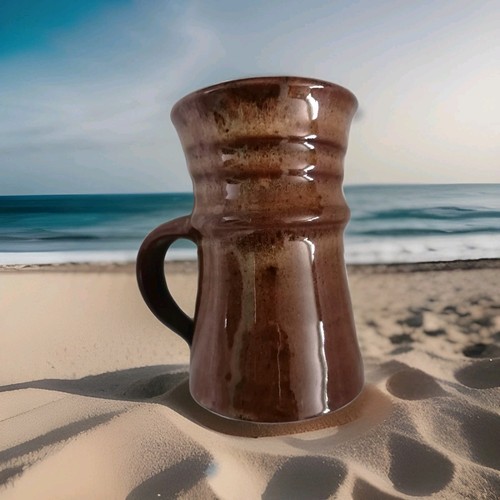 Vintage art mug glazed - vintage,
