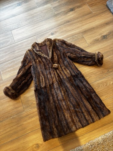 Vintage real mink fur longline - real,
