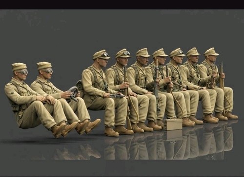 Ww2 afrika korps - korps, seated