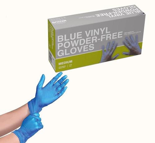 100 blue vinyl - 100, powder-free