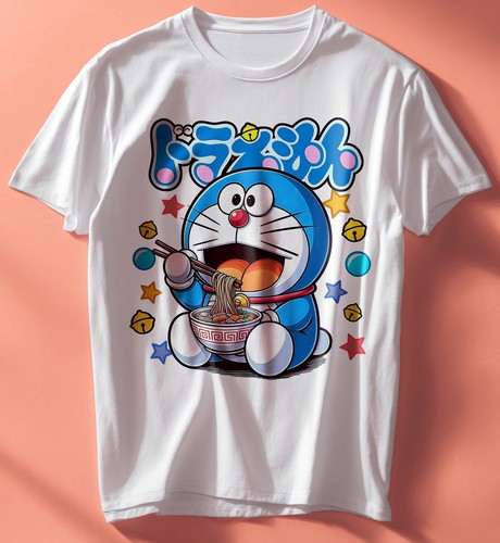 Doraemon eating ramen - eating, 001