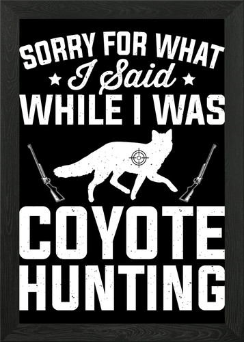Coyote hunter yote - hunter, wall