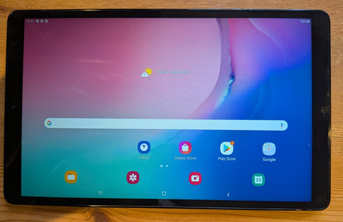 Silver samsung galaxy tablet - silver, a