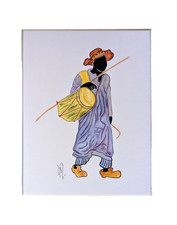 Jamaican Folk Art Print – Pierre Henri “Drummer”
