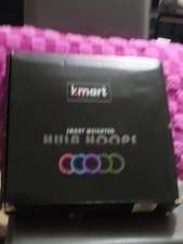 KMart Smart Weighted Hula Hoop Home Fitness Exercise 27 Ring - Blue