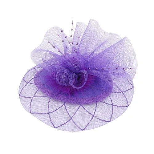 Medium flower pearl fascinator - medium,