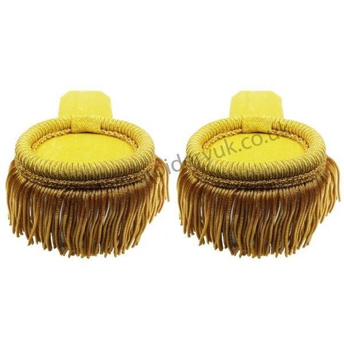 Gold shoulder epaulettes with - gold,