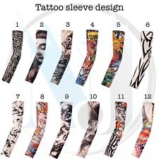 Tattoo Sleeve 46 Designs Men Women Fake Temporary Tattoo Arm Warmer Sleeve