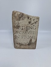 Nothing Is Carved In Stone Sculpture Ornament Paper Weight Gift Shelf Decor