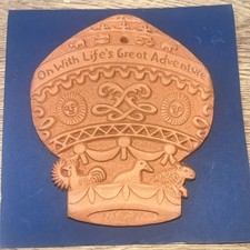 Terracotta Tile - Daniel Collings -Black Dog Of Wells - Life's Great Adventure